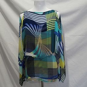 Gorgeous multi tiered print top
